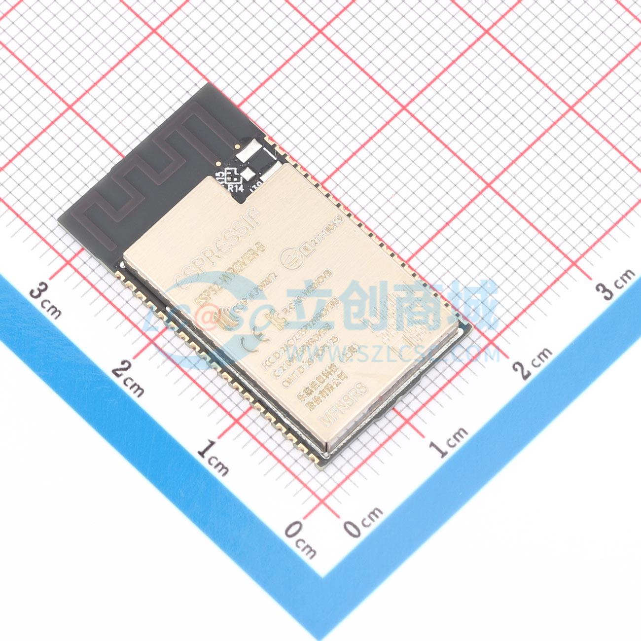 Smart Home Iot - 3 stks ESP32-WROVER-B-N8R8 SMD 31.4x18mm ESP32-DOWD