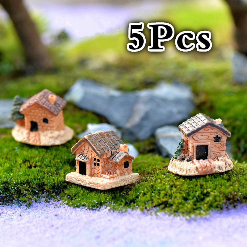 Smart Home Furniture - 5 stuks mini poppenhuis stenen huis