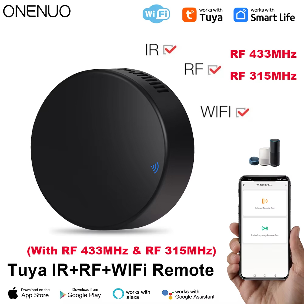 Smart Ir Remote Controller - Tuya WiFi RF IR-afstandsbediening 433 MHz