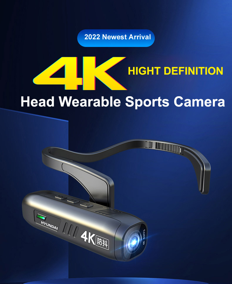 Smart Home Outdoor Camera - Smart Outdoor Sport 5K Hoofd Wearable