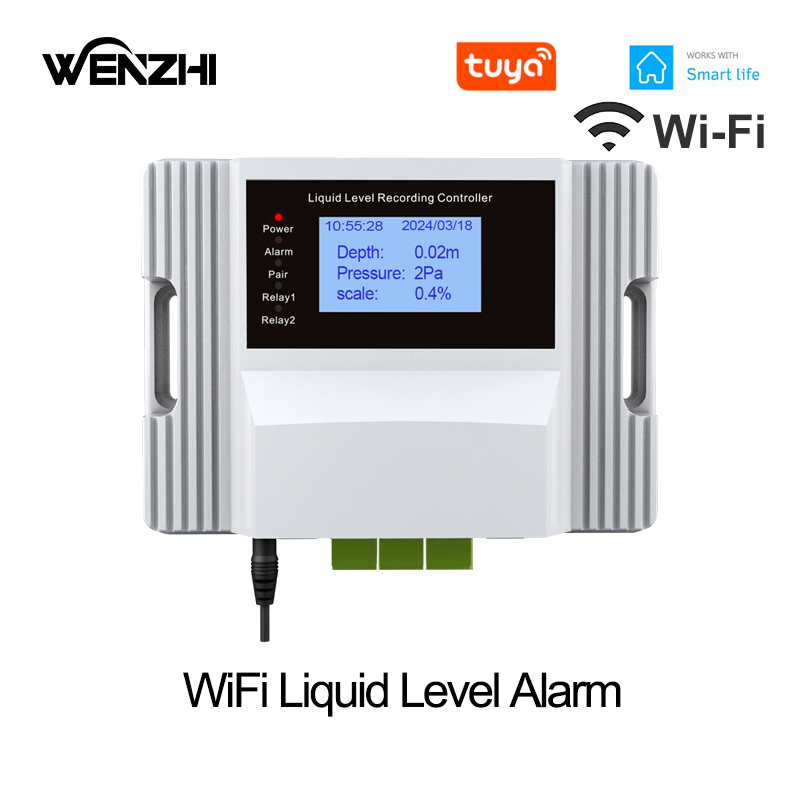 Wifi Water Leak Detector - WiFi Vloeistofniveau Sensor Alarm Waarschuwing Zwembadlek
