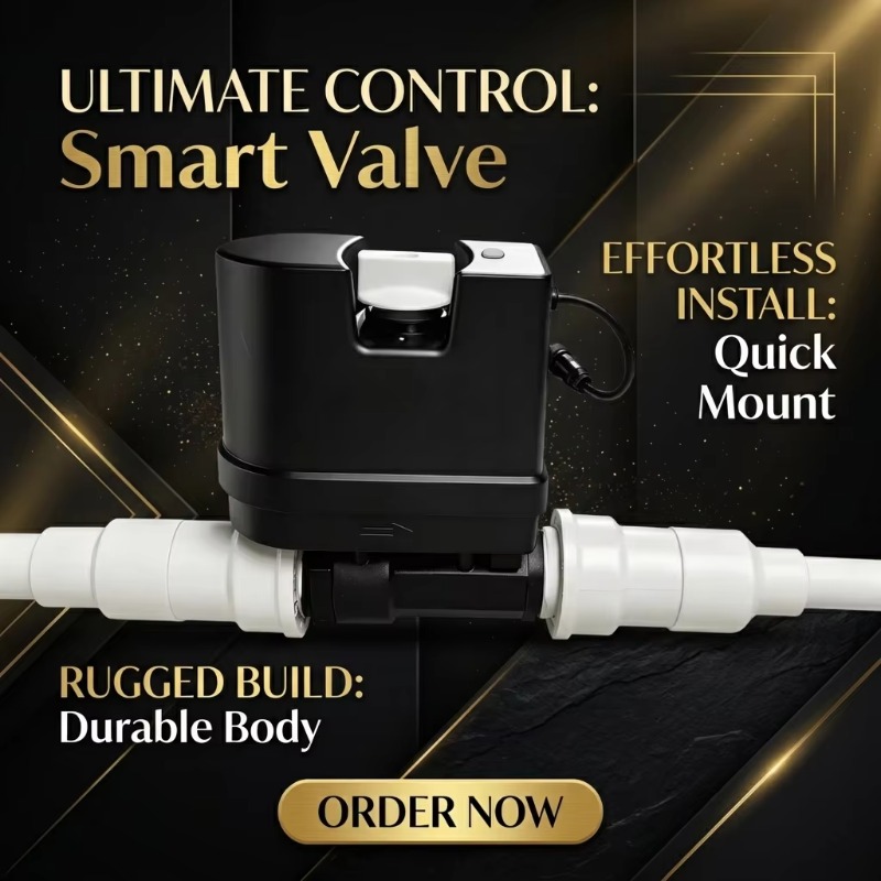 Wifi Water Leak Detector - WiFi slimme waterklep met debietmeter, waterlekdetector,