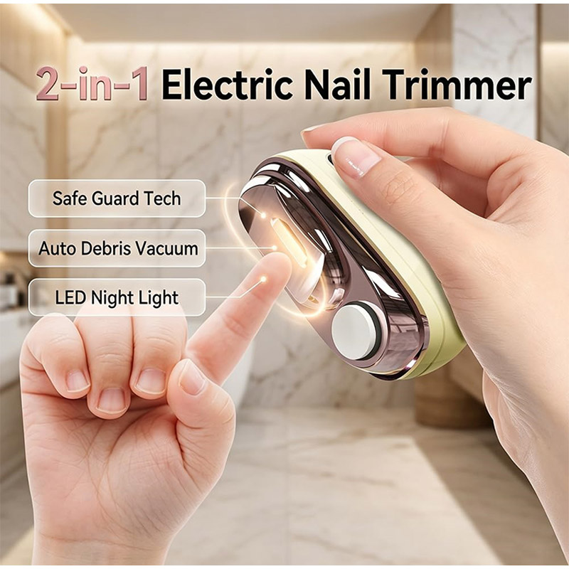 Smart Home Devices - 2-in-1 slimme elektrische nagelknipper & polijstmachine,