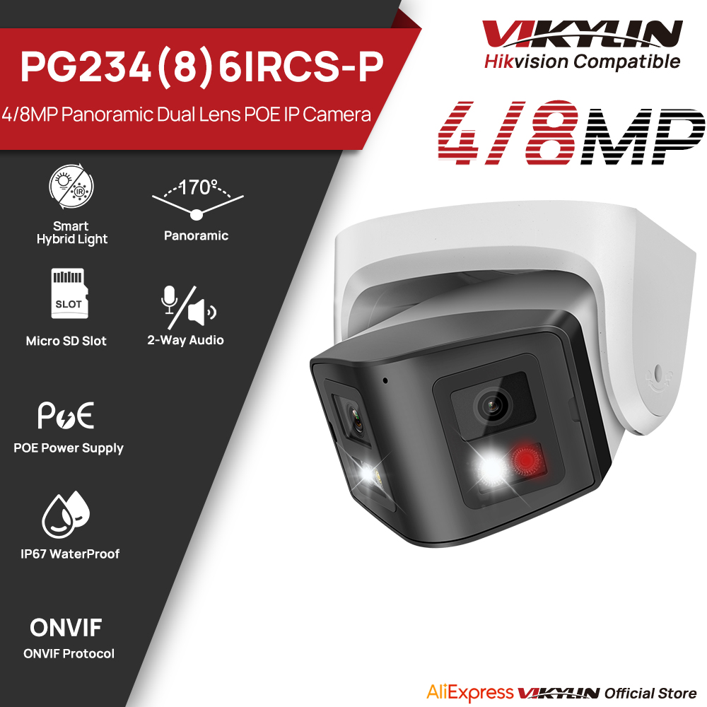 Smart Home Or Smart Home - Vikylin 4/8MP panoramische slimme IP-camera met