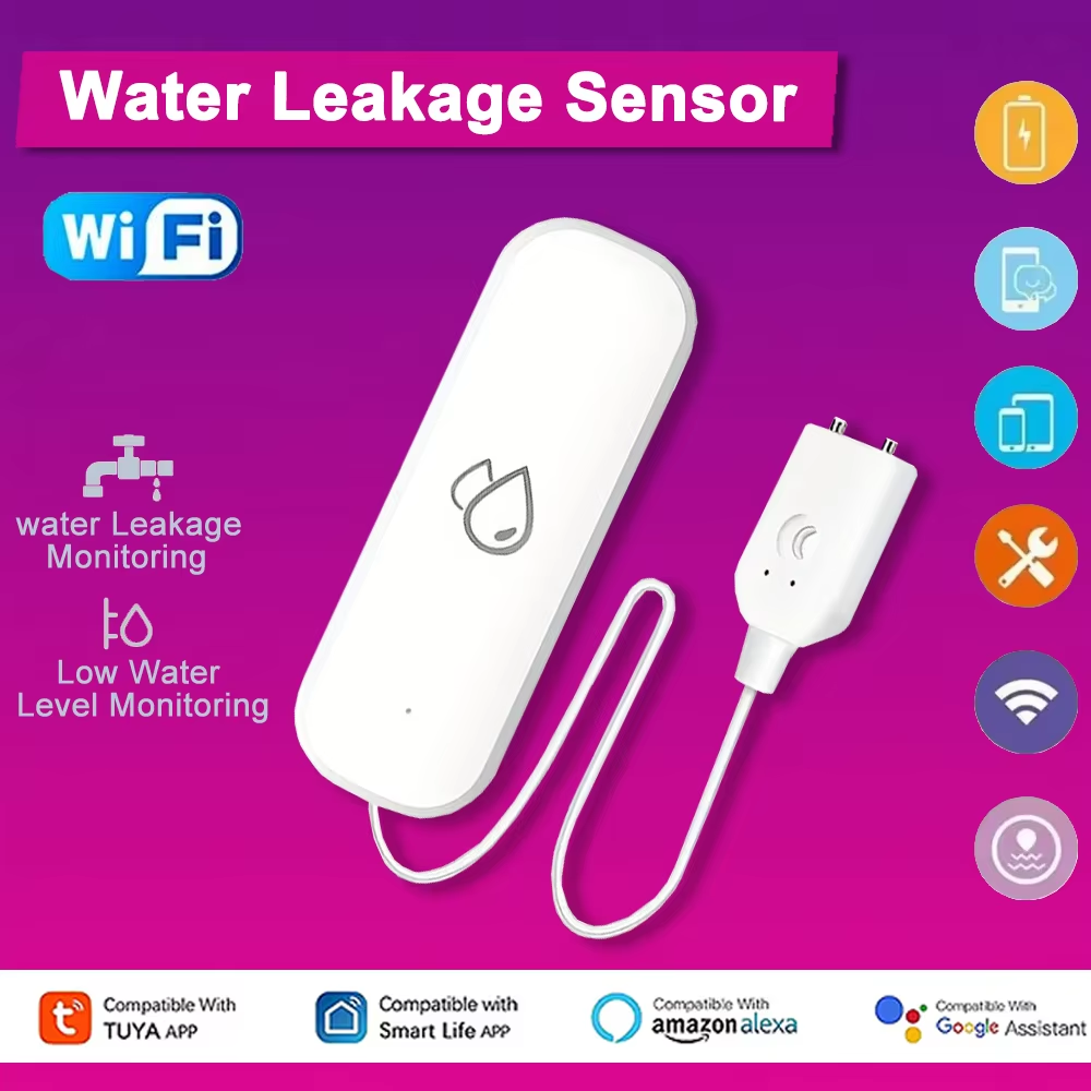 Wifi Water Leak Detector - Tuya WiFi Waterlekkage Alarmsensor Smart Home