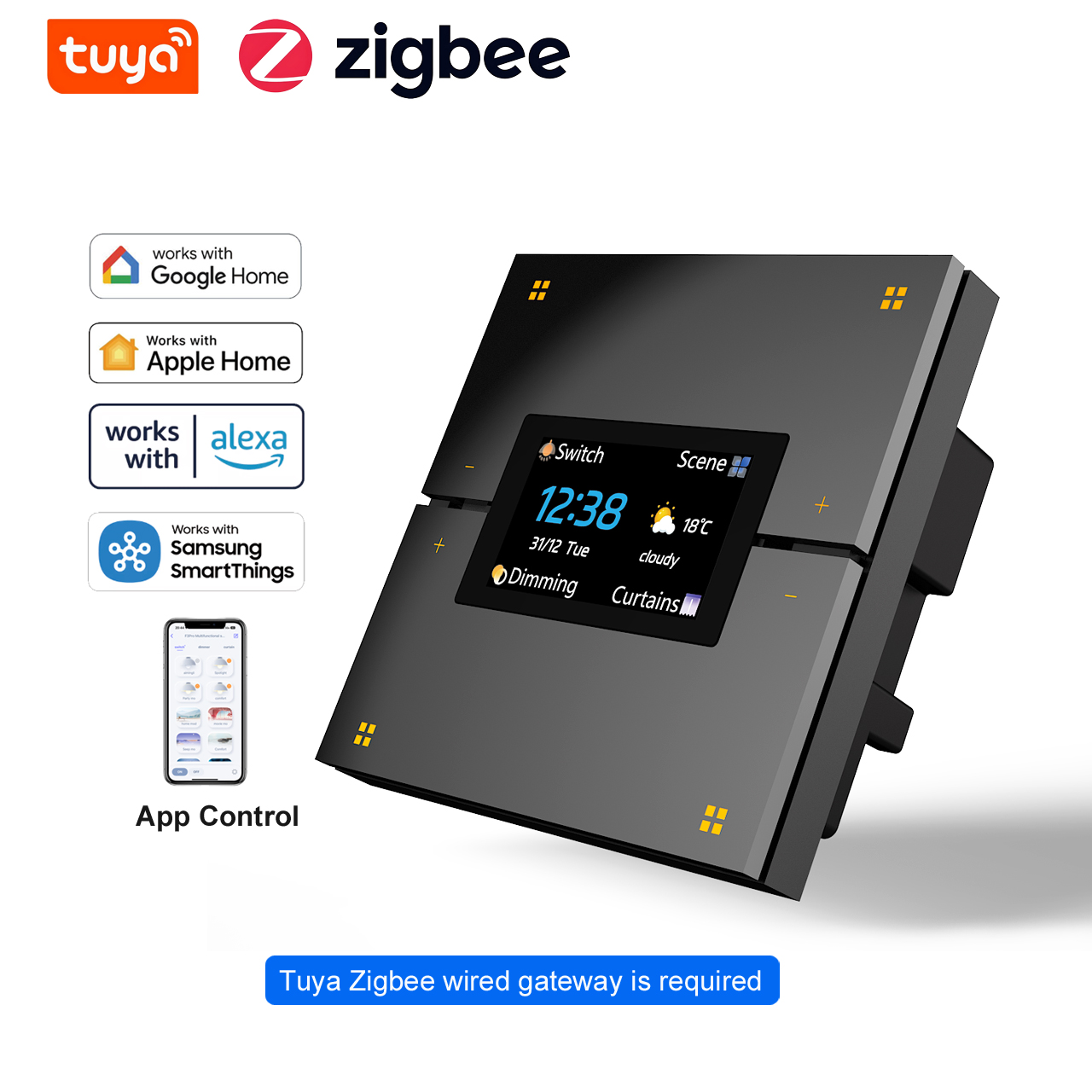 Smart Home Sistem - M9 Pro 8-knops UK Tuya Smart