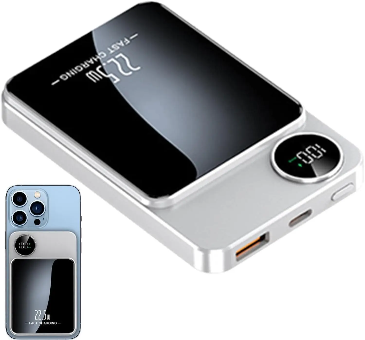 Smart Home Hub Device - Draadloze oplader met 20000 mAh batterij,