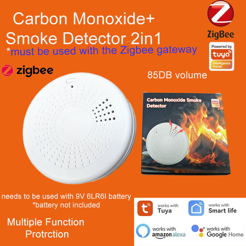 Smart Home Mqtt - 2-in-1 Zigbee rook CO-detector | Draadloos
