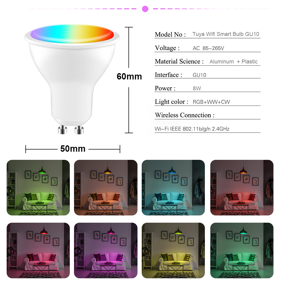 GU10 Led-lamp Smart Wifi-lamp  - Smart Home Or Smart Home recensie en prijs