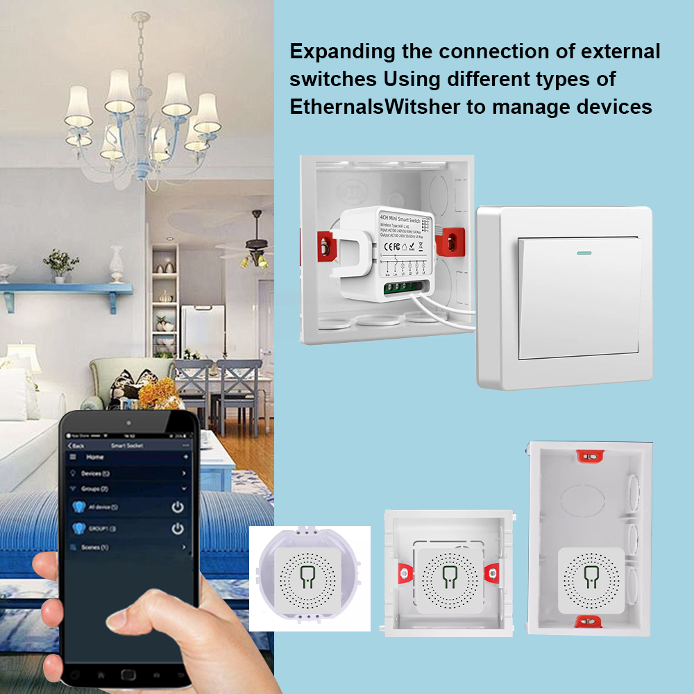 Tuya WiFi Smart Switch 1/2/3/4 - Smart Home Sistem recensie en prijs