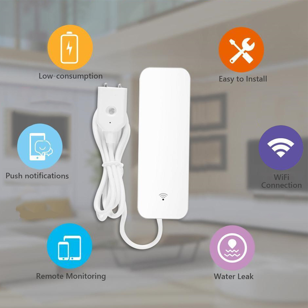 Tuya WiFi waterleksensor, wate - Wifi Water Leak Detector recensie en prijs