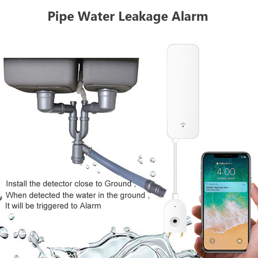 Tuya WiFi waterleksensor, wate - Wifi Water Leak Detector recensie en prijs