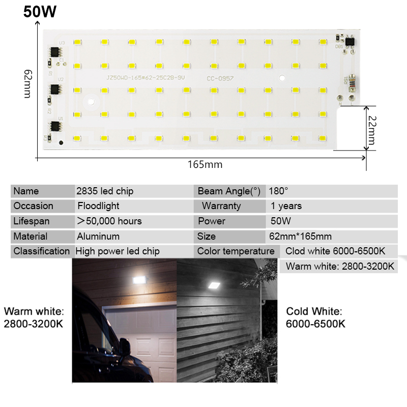 2 stks/partij 50 W LED Lamp kr - Smart Home Outdoor recensie en prijs