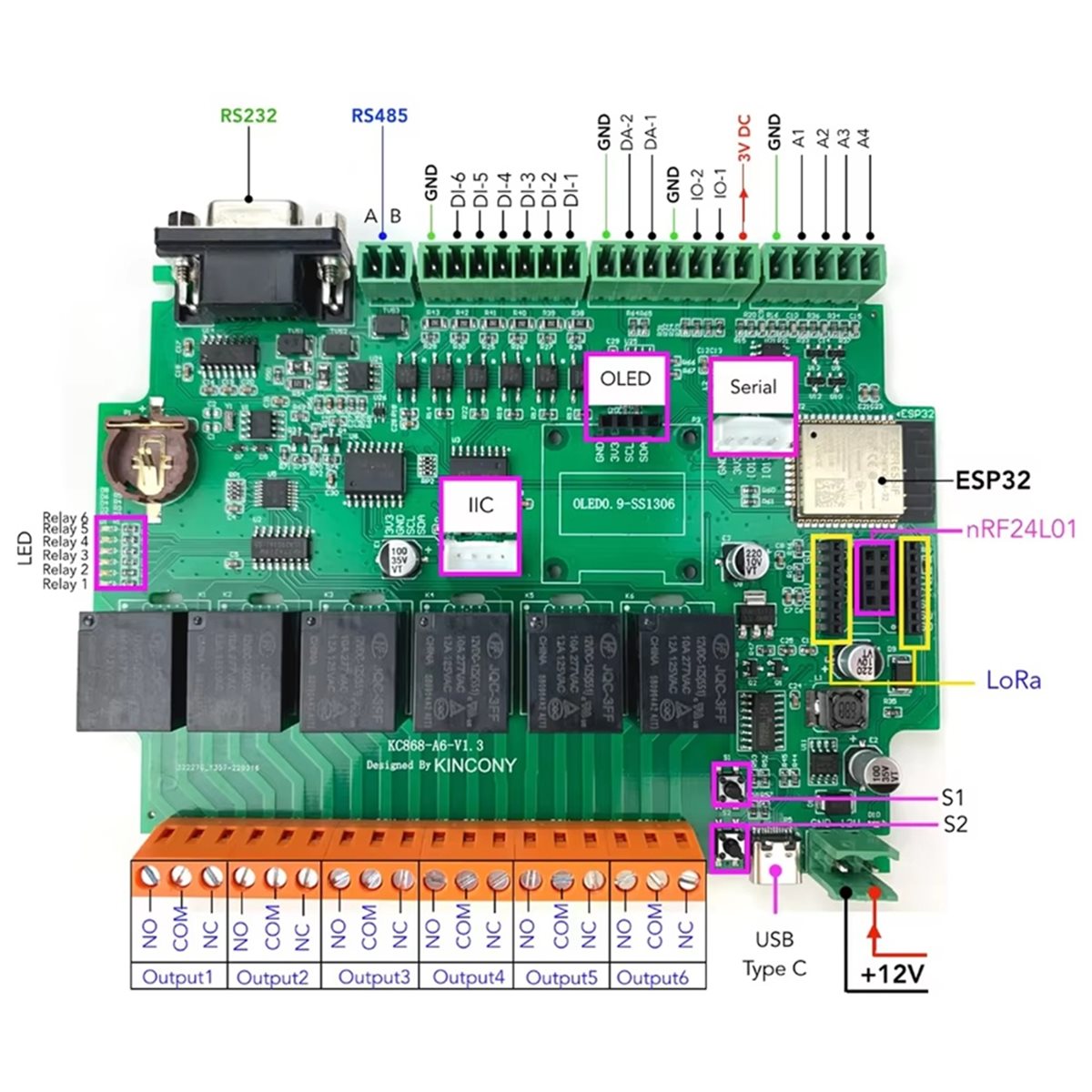 KC868-A6 ontwikkelbord MQTT We - Smart Home Mqtt recensie en prijs